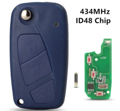 Llave con Radio Mando a Distancia Transmisor 3 Botones Para Fiat LINEA 434MHz ID48 A405 Foto 1 de 4