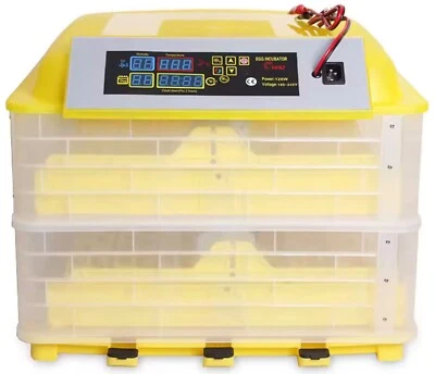 Incubadora inteligente de huevos aves aves pollo alimentación de CA solo 96/112 capacidad de huevos Foto 1 de 4