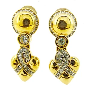 Nina Ricci Earrings Gold Woman Authentic Used T2920 - Picture 1 of 6