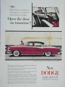 1955 Dodge Custom Royal Lancer Vintage Dramatic 3 Tone Original Print Ad 9 x 11" - Picture 1 of 4