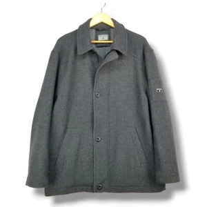 BKE Wool Coat Charcoal Gray Mens Large Buckle Brand - Picture 1 of 14