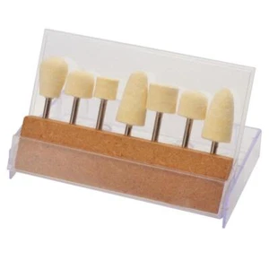 7pc. Felt Bob Set in Cassette Holder- Polishing Kit - Picture 1 of 1