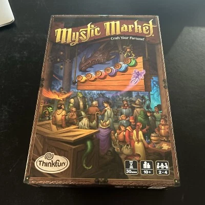 Mystic Market Strategy Card Game - Brand New Sealed THINK FUN  Cards Sleaved - Image 1 of 4