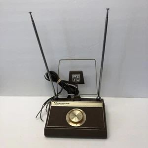 Magnavox Magna Color Antenna Atomic Age Vintage Brown NOT Tested - Picture 1 of 6