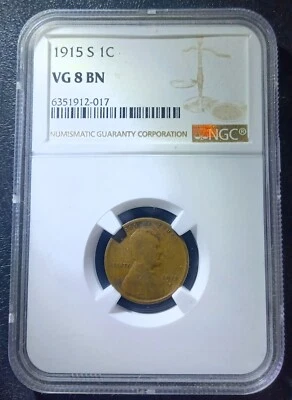 1915 S Lincoln Cent (NGC VG8) - Image 1 of 2
