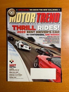 MotorTrend magazine - October 2009 - Audi R8 Corvette ZR1 Shelby GT500 Camaro - Picture 1 of 1