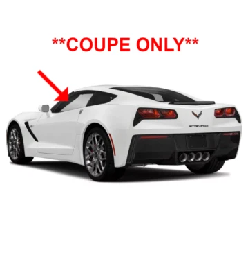 For 2014-2019 Chevrolet Corvette 2-Door Coupe Driver/Left Side Door Window Glass - Image 1 of 2