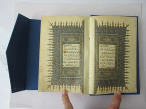 Quran Ottoman Turkish Arabıc Islamic Vintage Old Printed Koran Kareem Dated 1968 - Picture 1 of 24