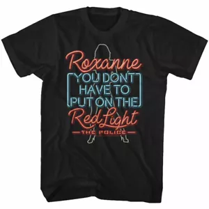 Camiseta The Police British Rock Band ROXANNE Rojo Luz Para Hombre Música Rock Merchandising - Imagen 1 de 5
