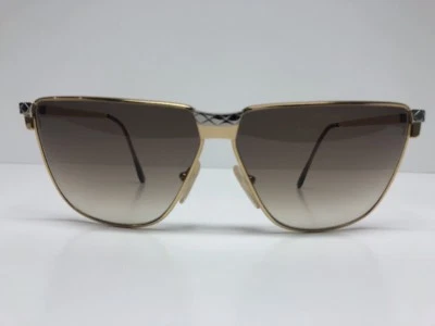 ВИНТАЖНЫЕ дизайнерские градиентные солнцезащитные очки Laura Biagiotti стильные серебряные золотые очки - Изображение 1 из 4