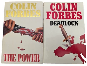 Colin Forbes Book Bundle: The Power and Deadlock Hardcovers | Mystery, Suspense - Picture 1 of 10