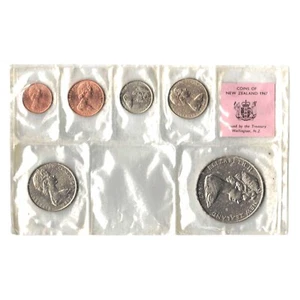Nueva Zelanda - Série 6 Monedas 1967 - UNC Sellado - (50 Céntimos Falta ) - Imagen 1 de 2