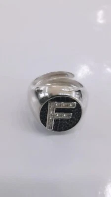 Anello Donna Chevalier Con Lettera Iniziale F in Argento 925% e zirconi - Immagine 1 di 2