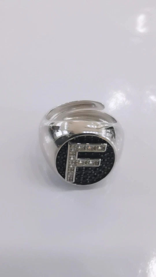Anello Donna Chevalier Con Lettera Iniziale F in Argento 925% e zirconi - Immagine 1 di 2