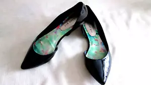 MADDEN GIRL EEZYY SCHWARZ KUNSTLACKLEDER 11M D'orsay spitz zulaufend SCHUHE GEBRAUCHT, IN EINWANDFREIEM ZUSTAND - Bild 1 von 13