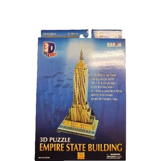 New Daron Empire State Building 3D Puzzle, 55-Pieces Brand New  - Image 1 of 1