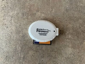 SANDISK 128MB FLASH SHOOT & STORE CARD+FUSION COMPACTFLASH CARD READER I5-3 - Picture 1 of 5