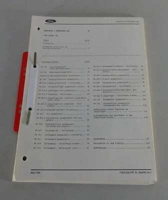 Manual de Taller Carrocería / Rohbauarbeiten Ford Escort ´81 Año - Imagen 1 de 2