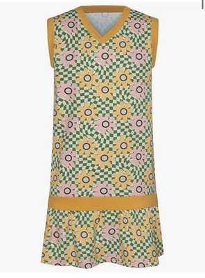 Vestido Marie Birdie Flor Niño Cuadros, Nuevo sin Etiquetas, Talla 10. Foto 1 de 2