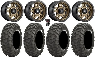 Fuel Anza Bronze 14" Wheels 26" BigHorn Tires Polaris Sportsman / RZR / Ranger Foto 1 de 4