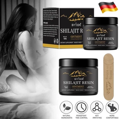 MARKENLOS 2Stk Himalaya Shilajit Resin 50g Fulvinsäure Huminsäure Mineralien 100% Rein DE