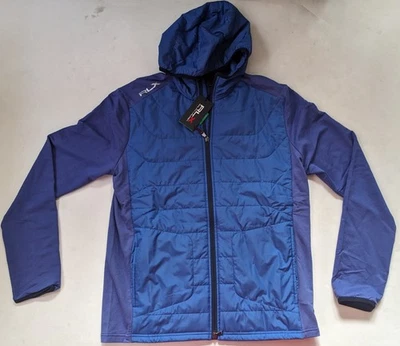 RLX Ralph Lauren Golf 1/15 Híbrido Con Capucha Hombre Chaqueta Azul Talla M Nuevo $268 Foto 1 de 4