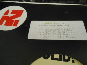 Nasty Rox Inc. - "Escape from New York" ZTT W/L Single-Sided 12" Single PROMO - Bild 1 von 2