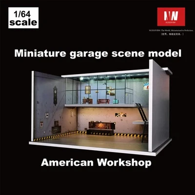 Парковочный лот диорама 1:64 модель светодиодное освещение парковка лот витрина сцена США - Изображение 1 из 4