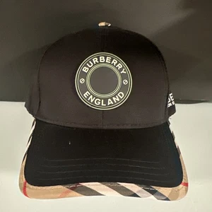 Berretto da baseball Burberry taglia regolabile nero MOLTO RARO - Foto 1 di 8