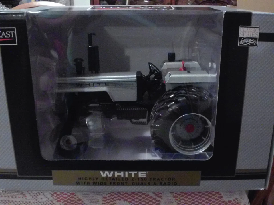 1/16 White 2-150 Toy Tractor with Duals and Radio on Fender - Image 1 of 1