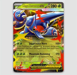 Mega Heracross ex - PFL 004/094 - RR NM / Mint ME02: Phantasmal Flames Single - Picture 1 of 2