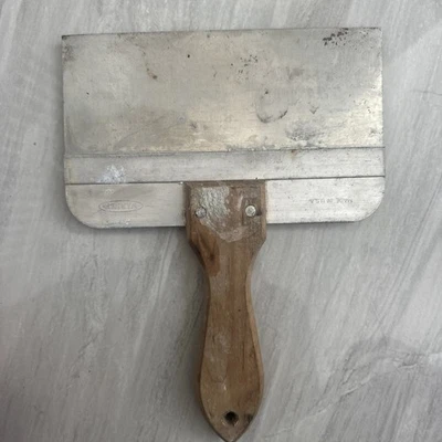 Винтажный 8-дюймовый ленточный нож из нержавеющей стали производства США с деревянной ручкой Warner - Изображение 1 из 4