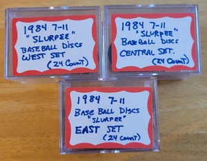 1984 7-11 SLURPEE BASEBALL DISC COMPLETE SET-72 DISCS-EAST, WEST, & CENTRAL SETS - Picture 1 of 4