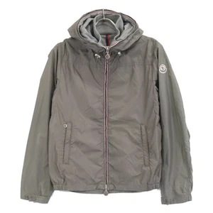Moncler Urville Men's Gray Nylon Zip-Up Jacket Size 0 #EI BHA - Picture 1 of 9