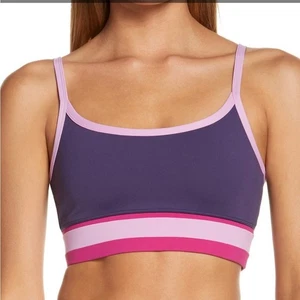 IVL Collective Engineered Streifen Sport BH in Lila/Pink Größe 12 Neu mit Etikett - Bild 1 von 5