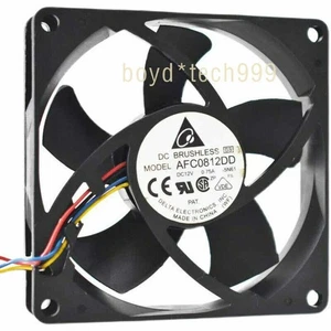 Delta AFC0812DD Fan 80*80*20mm 12V 0.75A 4pin Double ball PWM Cooling fan fan - Afbeelding 1 van 4