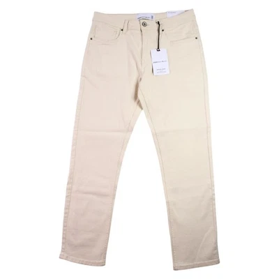 Paper Denim & Cloth Jeans Mens 32x30 Ecru Vintage Taper Regular Fit Casual NEW - Image 1 of 4