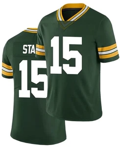 Bart STARR #15 GREEN BAY PACKERS Stitched Rugby Style Jersey Sz 3XL - Picture 1 of 4