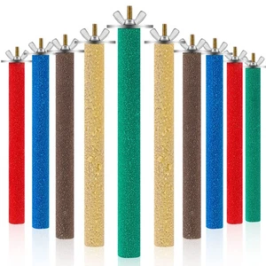 10 Piezas Soporte para Percha de Pájaro Soporte para Loro Pata Palo para Molir Loro Percha Áspera - Imagen 1 de 7