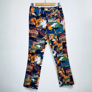 VERY VERY Romance Comic Trousers Womens Size S Vintage 90s Cartoon - Picture 1 of 12