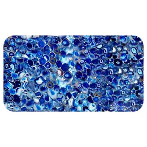 Blue Agate Dining Table Top, Agate Stone Meeting Table Top Kitchen Countertops - Picture 1 of 9