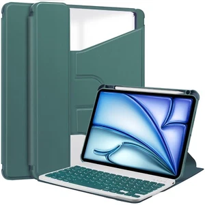 Transparente 360 Drehbare Tastatur Hülle für iPad Air 13 2025 2024 13" Tisch Cover - Bild 1 von 15