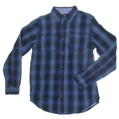 Hudson Men's Western Button-Front Shirt -100% Cotton -Size L - Authentic Cowboy - Image 1 of 4