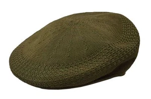 Gorra de ganchillo verde oliva Kb Ivy Cabbie de malla para hombre - Imagen 1 de 1