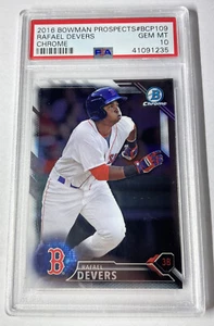 2016 Bowman Chrome Rafael Devers Prospects RC PSA 10 #BCP109 Boston Red Sox - Picture 1 of 2