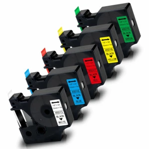 5xKompatibel Dymo D1 12mm Band/ Dymo 45013/6/7/8/9 zu Dymo Labelwriter 450 LM160 - Bild 1 von 8