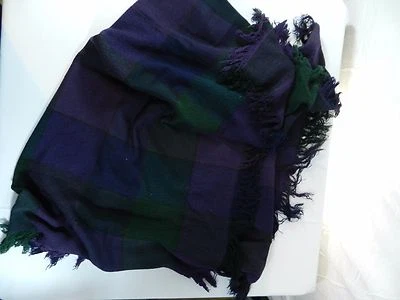 Одеяло фиолетовый зеленый чек плед комфорт теплый размер 42 «x 54» дюймов - Изображение 1 из 4