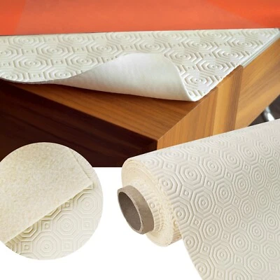 Tischschoner Molton 12€/m² Weiss Tischdecke Tischpolster Unterlage Küche Schutz - Bild 1 von 4