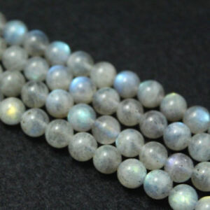 Natural 6/8/10/12mm Gray Labradorite Round Gemstone Loose Beads Strand 15''