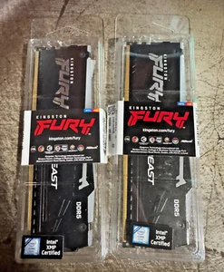 Kingston FURY Beast RGB 16GB (2 x 8GB) PC5-41600 (DDR5-5200) DIMM Memory... - Photo 1/2
